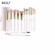 Conjunto de Pincéis Maquiagem Profissional Beili Sombra e Pó WG15T