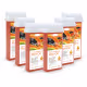 Kit 6 Ceras Roll-on Depilatória Mamão Hidrata Depilflax