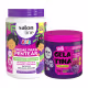 Kit Creme Pentear E Gelatina Cachinhos Cheiro Uva Salon Line
