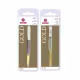 Kit 2 Pinças Gold Ponta Fina Reta Sobrancelhas Inox Mundial (1)