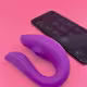 Vibrador e Sugador casal Via App Adois - Roxo (2)