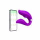 Vibrador e Sugador casal Via App Adois - Roxo (1)