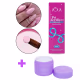VÒLIA - Kit com Sachê Pó Acrílico Cover Baby + Potinho Eco Reutilizável - Alongamento Unhas - 30g (1)