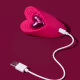 Vibrador Calcinha Com Controle Sem Fio Heart - Vermelho (3)
