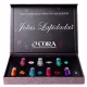 CORA - Kit com 4 Cores de Esmaltes Glitter Holográfico - Coleção Jóias Lapidadas - 10ml (6)