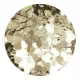 Glitter Hexagonal Dourado Metalizado com Reflexo Prateado Garrafinha 10g