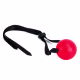 Mordaça Bola com Alça em Cetim - Vermelho | La Pimienta Sado (1)