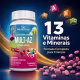 Multivitamínico Infantil Mult-AZ Vitaminas e Minerais de A a Z Sabor Morango 60 Comprimidos - Nutrione (6)