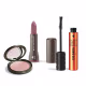 Combo Iluminador Compacto Facial Roseluz 5g + Máscara Big Bang 360º 10g + Batom Mate Alta Pigmentação Rosetom 3,8g (3)
