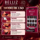 Unhas Postiças Belliz Marrom Jazz Quadrado Curto Cód.:2294 (6)