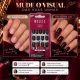 Unhas Postiças Belliz Marrom Jazz Quadrado Curto Cód.:2294 (3)