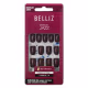 Unhas Postiças Belliz Marrom Jazz Quadrado Curto Cód.:2294 (1)
