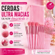 Kit Com 13 Pincéis De Maquiagem olhos, rosto Make com estojo (4)