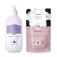 Combo Cuide-se Bem: Loção Corporal Rosa e Algodão 400ml + Refil Deleite 350ml (2)