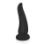 Aine Tongue PVC Flexível Preto - Plug Anal Grande