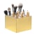 Acrílico Store Dourado/Branco com 9 Divisórias - Porta Pincel