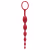 Aine Sensation Massageador Longo 19 x 2,5cm Vermelho - Plug Anal em Silicone
