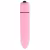 Vibrador rosa de formato cilíndrico com botão preto na base, da marca Sexy Import.