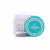 Pote de produto de beleza Catharine Hill com tampa azul turquesa e rótulo com o nome da marca. O produto é um pó de cor cinza escuro dentro do recipiente transparente.