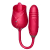 Vibrador Clitoriano e Vai e Vem Língua Daisy Vermelho de Désir Atelier.