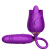 Vibrador Clitoriano e Vai e Vem Língua Daisy Roxo de Désir Atelier.