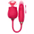 Sugador e Vibrador Finger Sweet Vermelho de Désir Atelier.