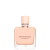 Frasco de perfume Givenchy Irresistible, com design elegante e minimalista em tons de rosa claro e detalhes em metal. O rótulo destaca o nome da fragrância em letras pretas.