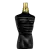 A imagem mostra o perfume Le Male Le Parfum Jean Paul Gaultier um frasco preto e dourado com design em formato inspirado no torso masculino icônico da maison