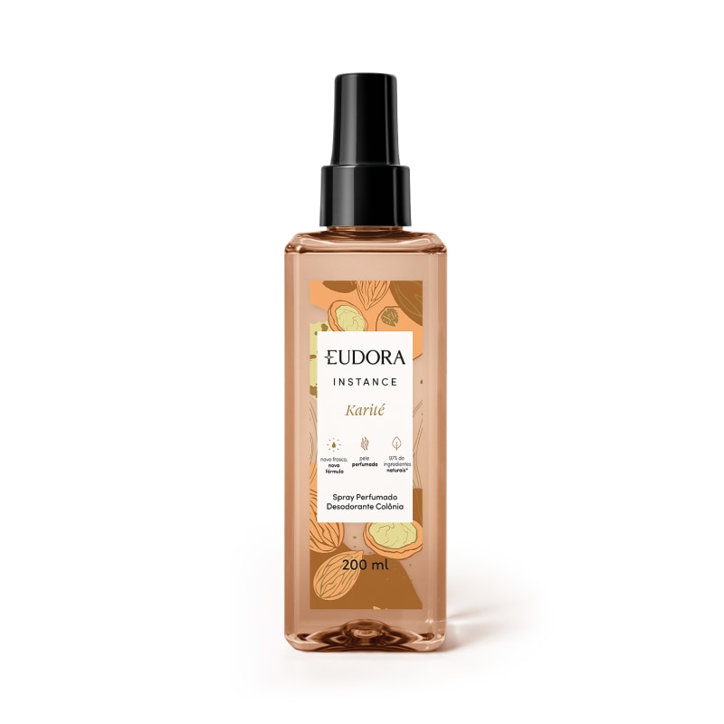 Frasco de Eudora Instance Karité Body Splash 200 ml