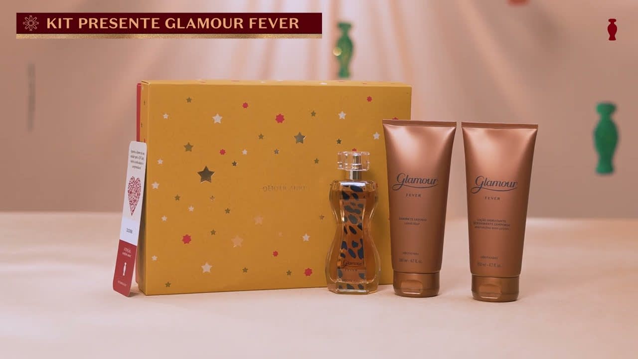 Kit Presente O Boticário Glamour Fever Deo-Colônia + Loção