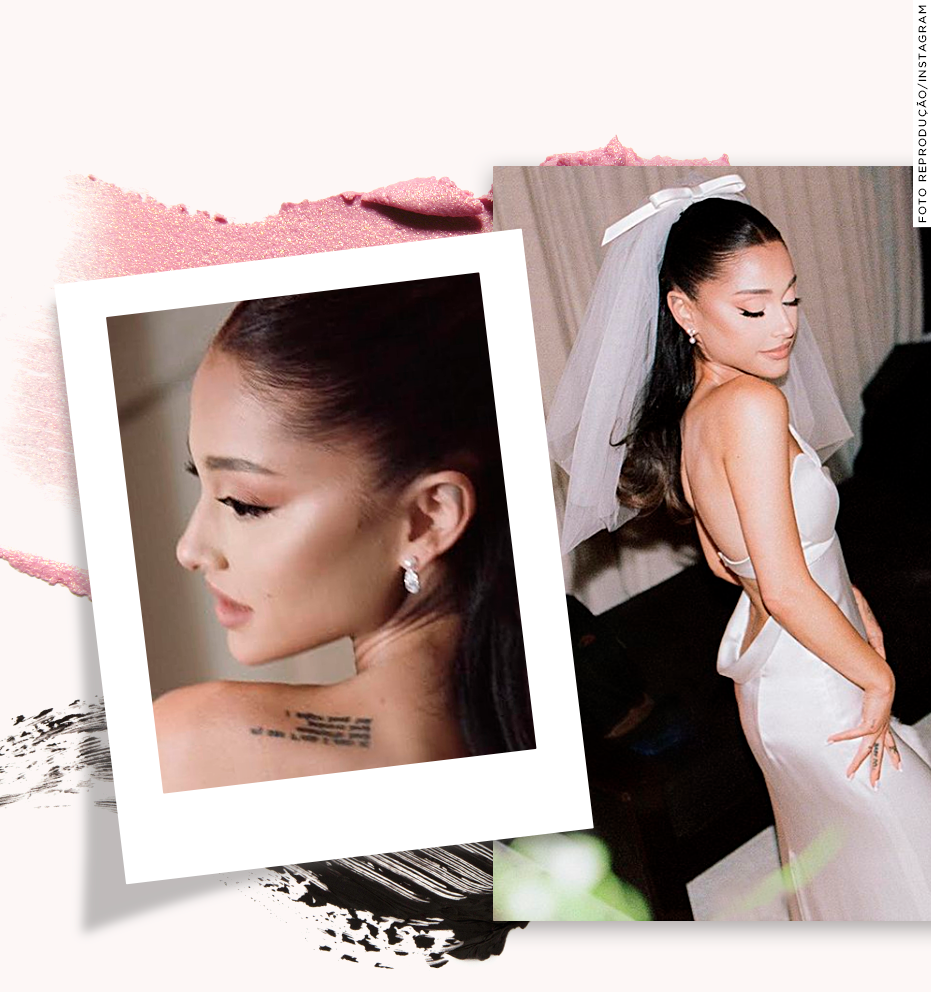 Copie a maquiagem de noiva da Ariana Grande