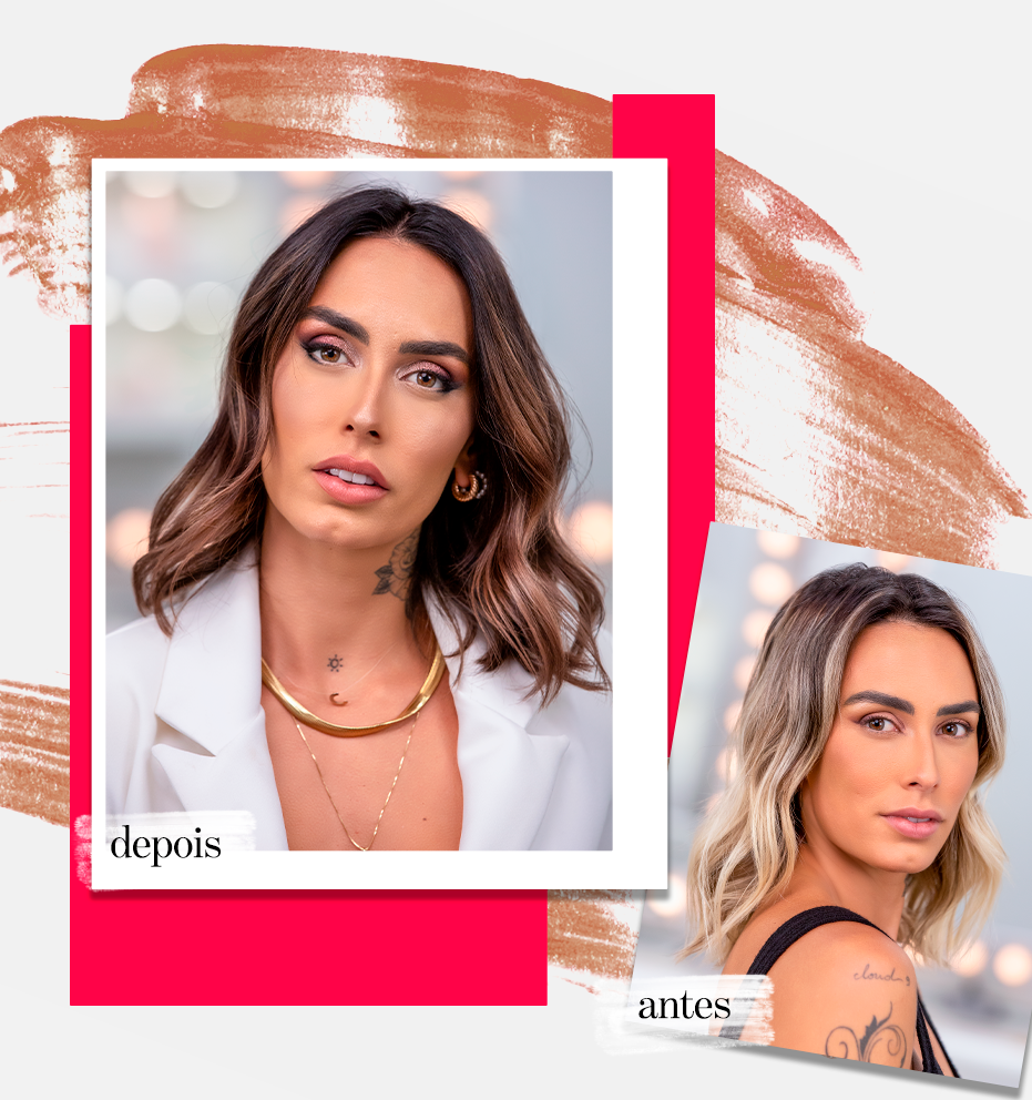 Morena iluminada suave: o novo visual de Clara Maia
