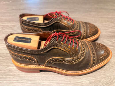 Red Shoelaces Round - Waxed Cotton Dress Shoe Laces Luxury by Fort  Belvedere  Gentleman's Gazette