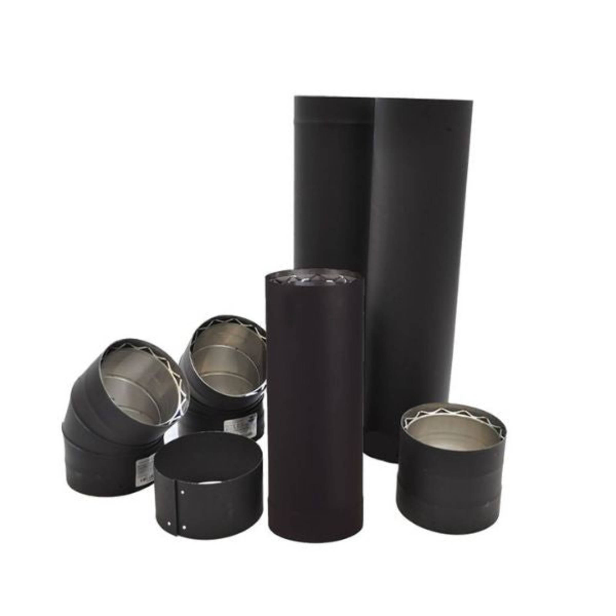 6" Vortex To The Wall Double Wall Pipe Kit l Fire Pit Surplus