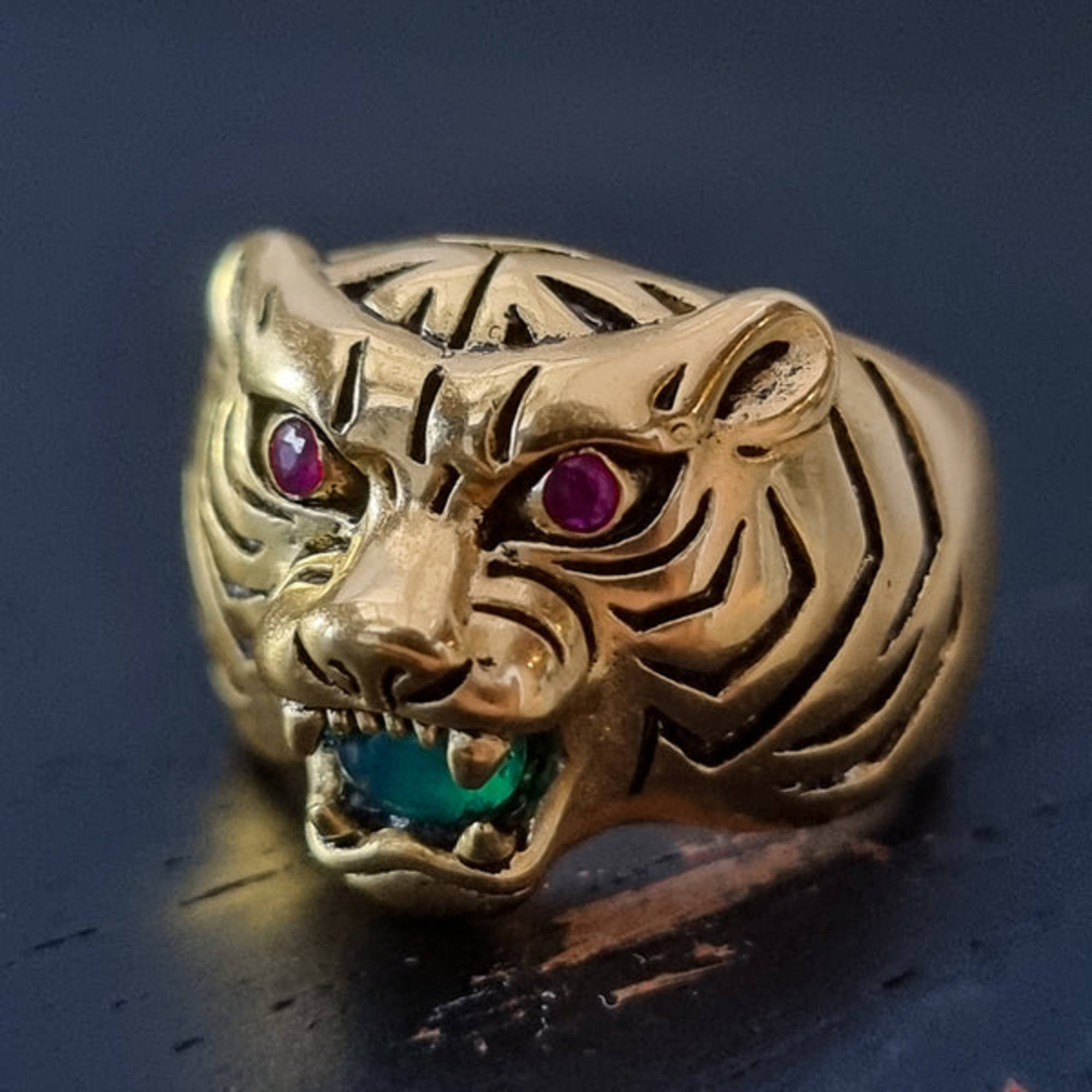TIGER GEMSTONE RUBY RING IN GOLD Untold truth ecom