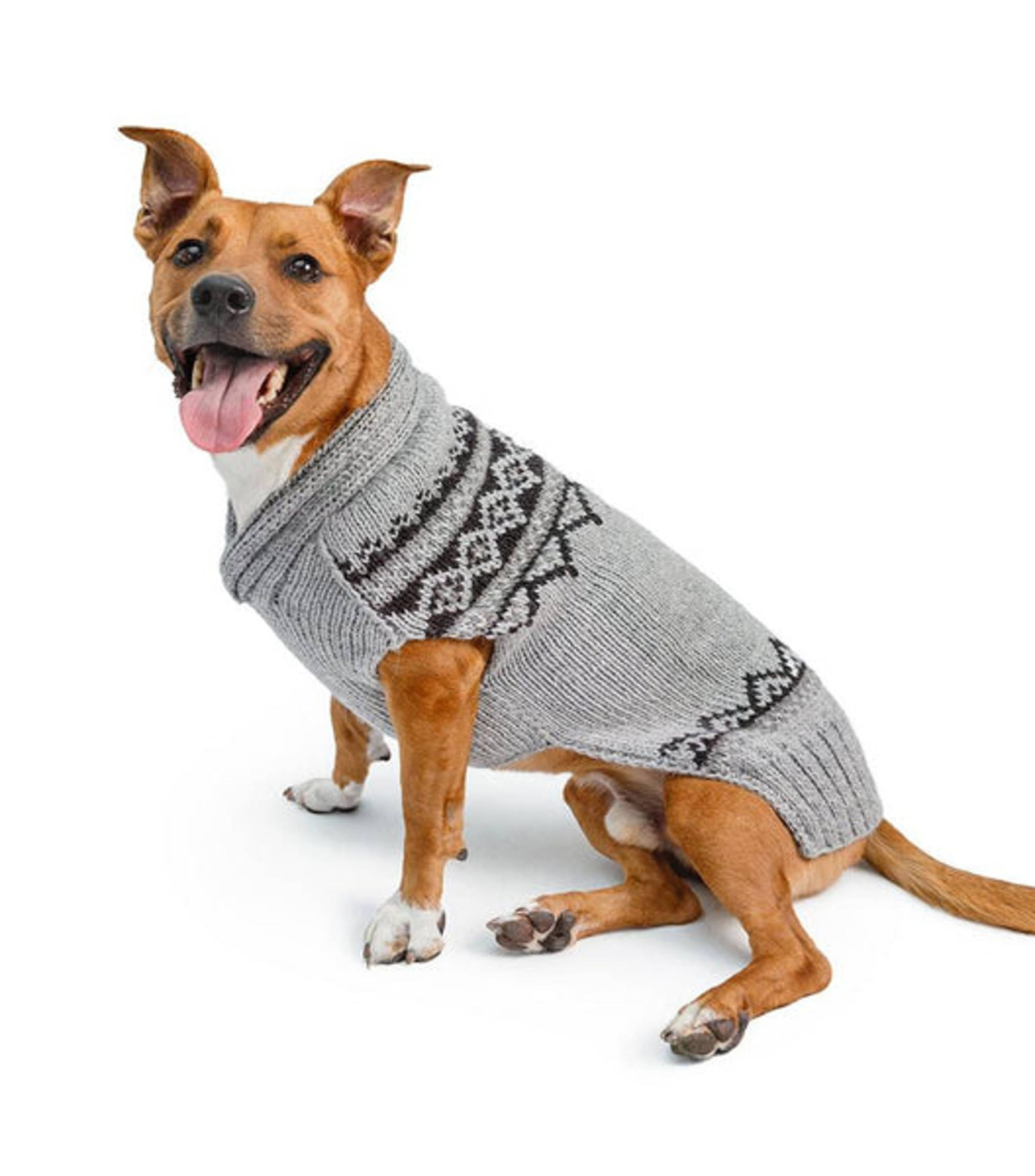 Chilly Dog Charcoal Stripe Sweater Small