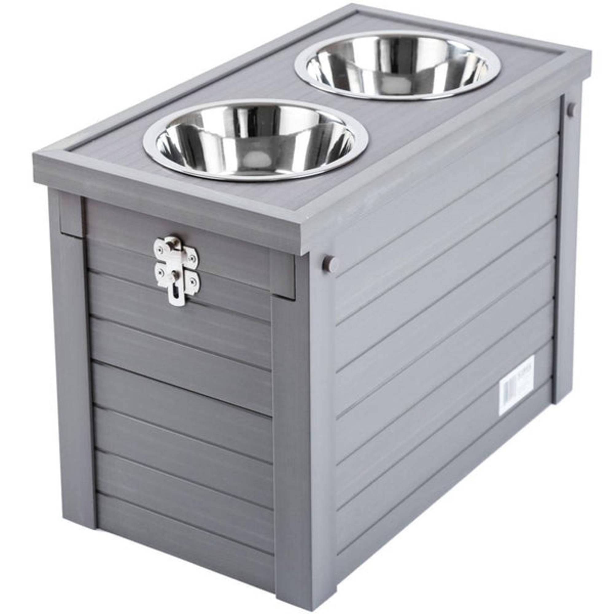 Elevated Dog Bowl Stand w/ Food Storage – OfficialDogHouse