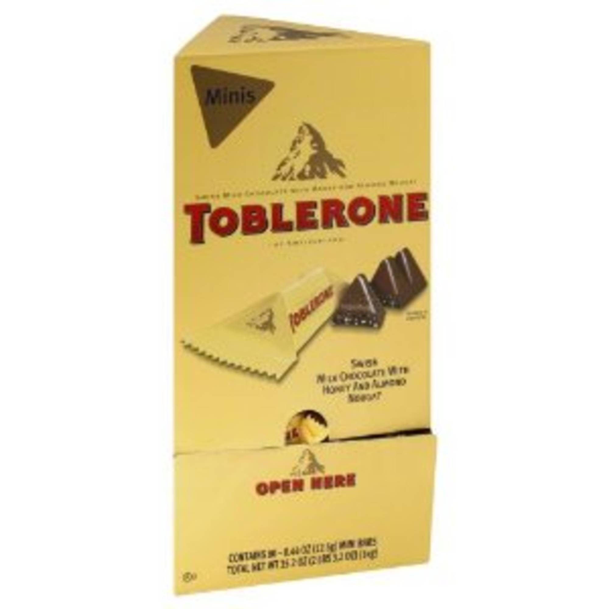 Toblerone Mini chocolat blanc 100x bouchées datées du 24/08 Pick n