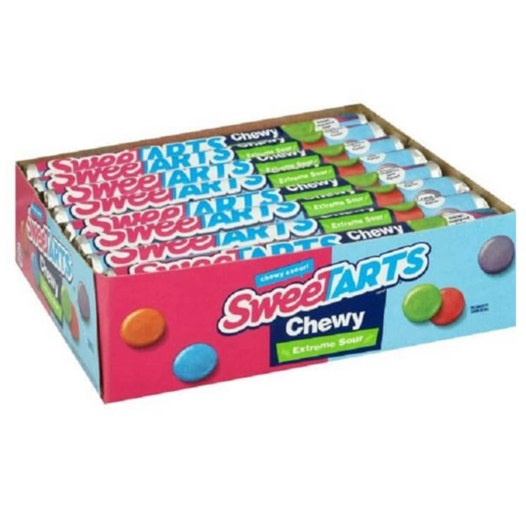 SweeTarts Shockers Chewy Sours Candy Packs: 24-Piece Box