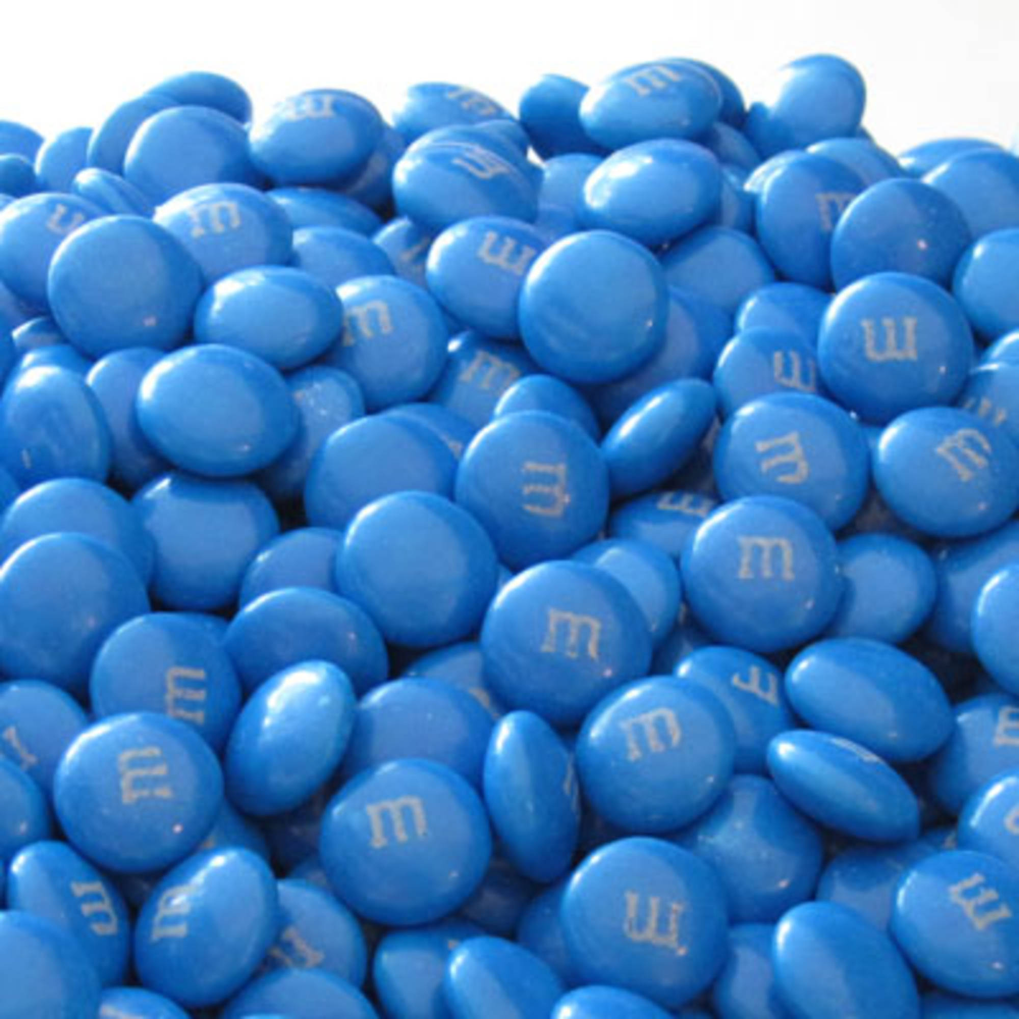 blue bag m&ms