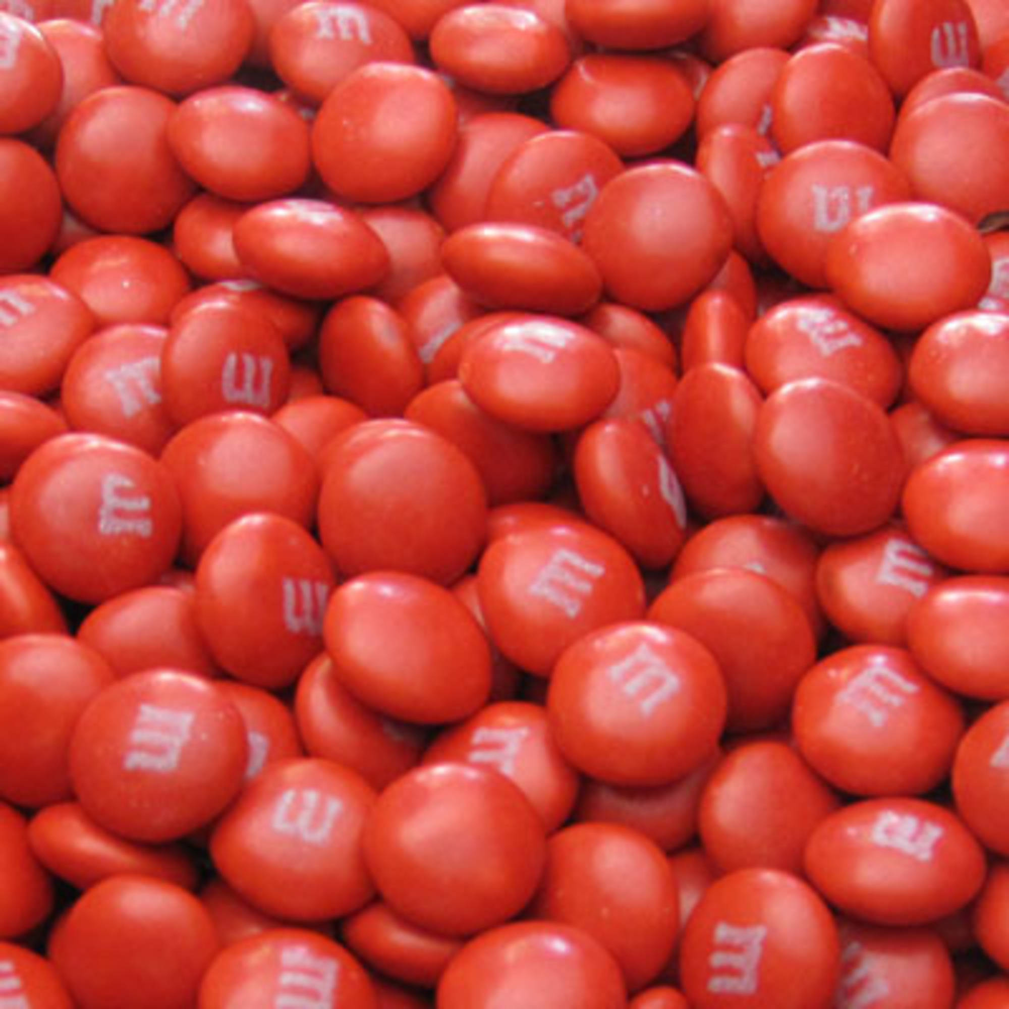 M&M's Milk Chocolate Bulk Red Candy - 5lbs of Bulk Resealable Bag of M&M's Red