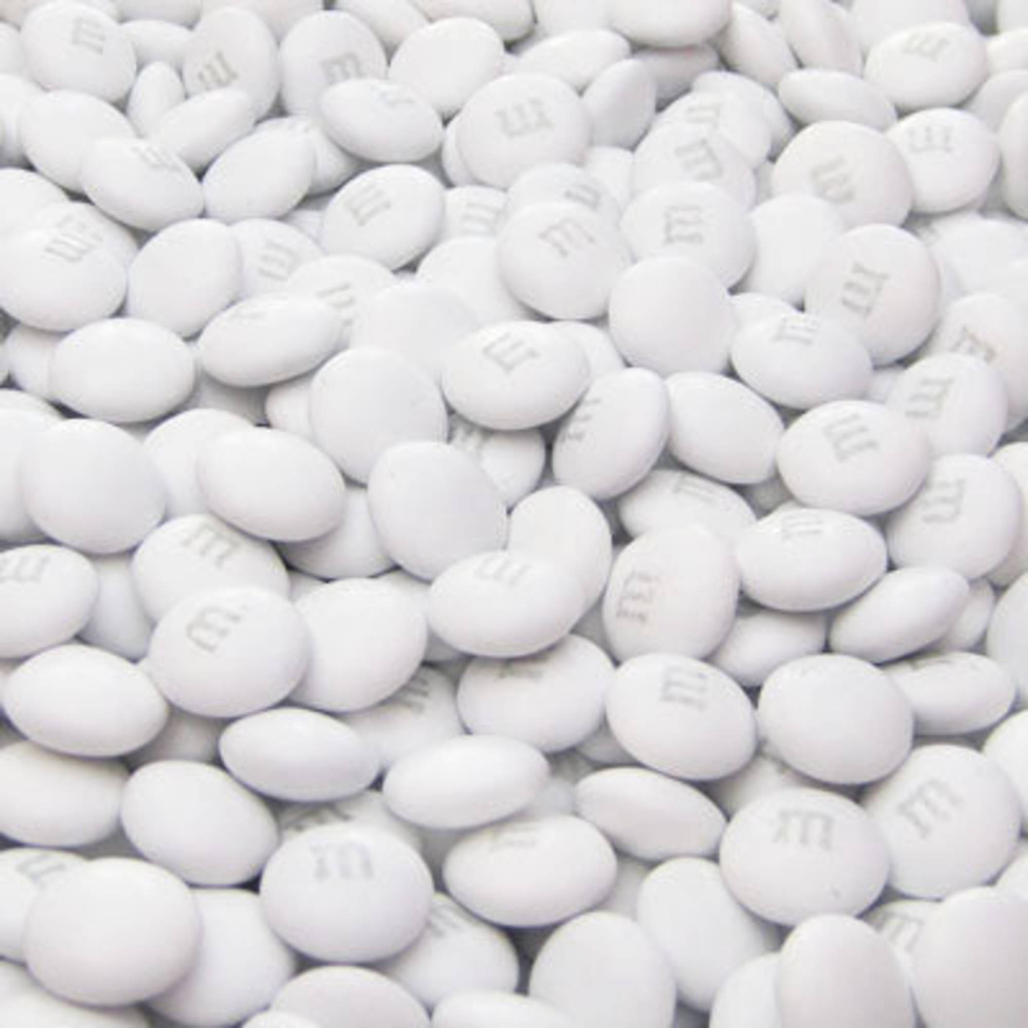 Bulk White M&M's 10lbs mandms ColorWorks mymms