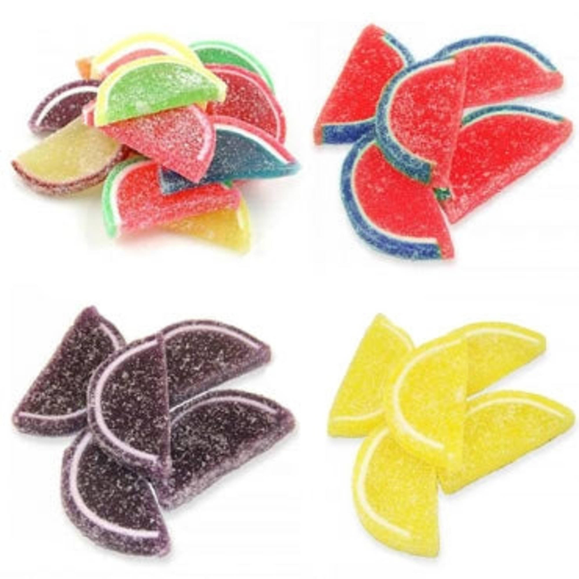 Assorted Flavored Fruit Slice Candies 