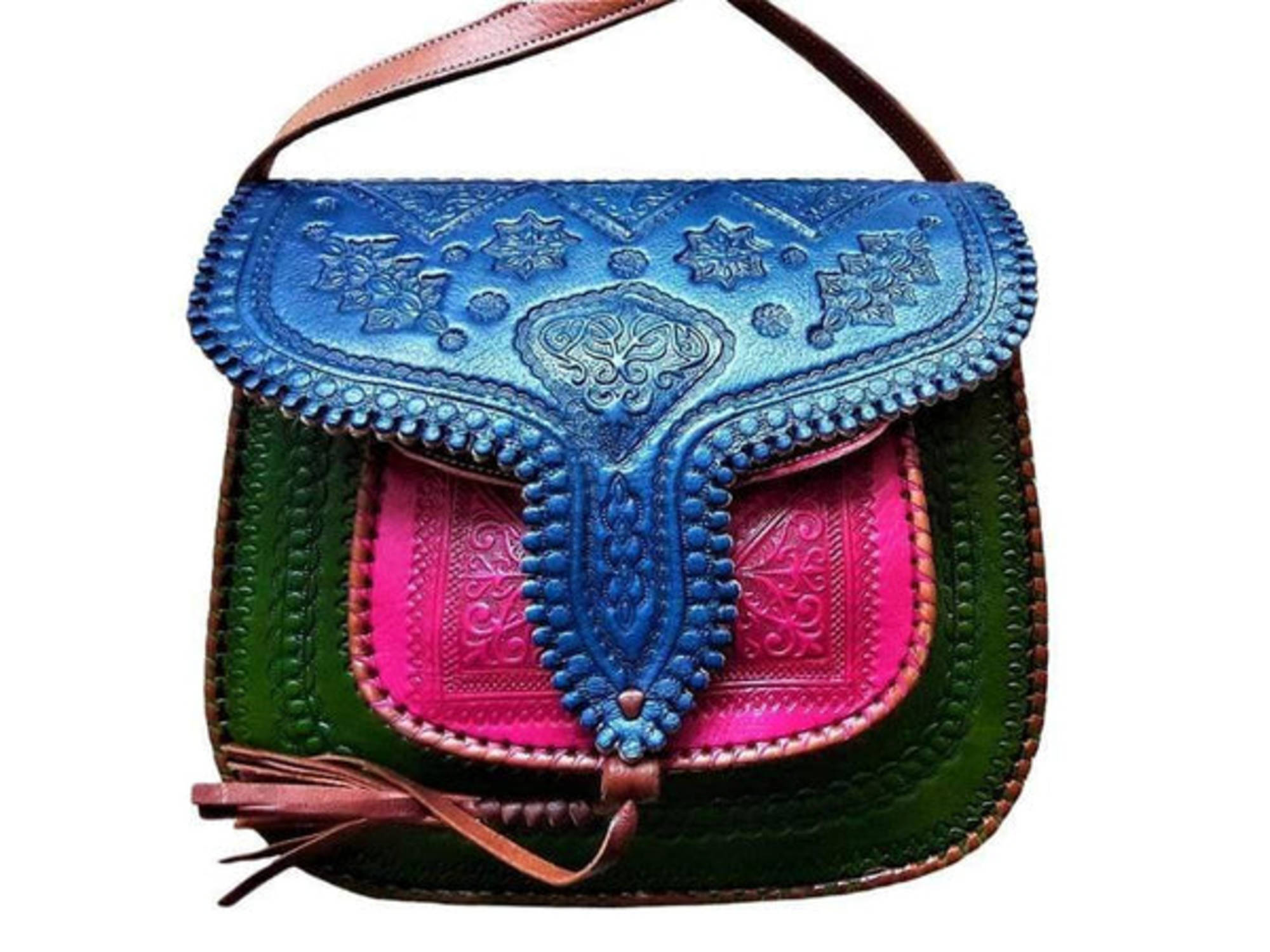 Moroccan Corridor Rbati Leather Coin Wallet