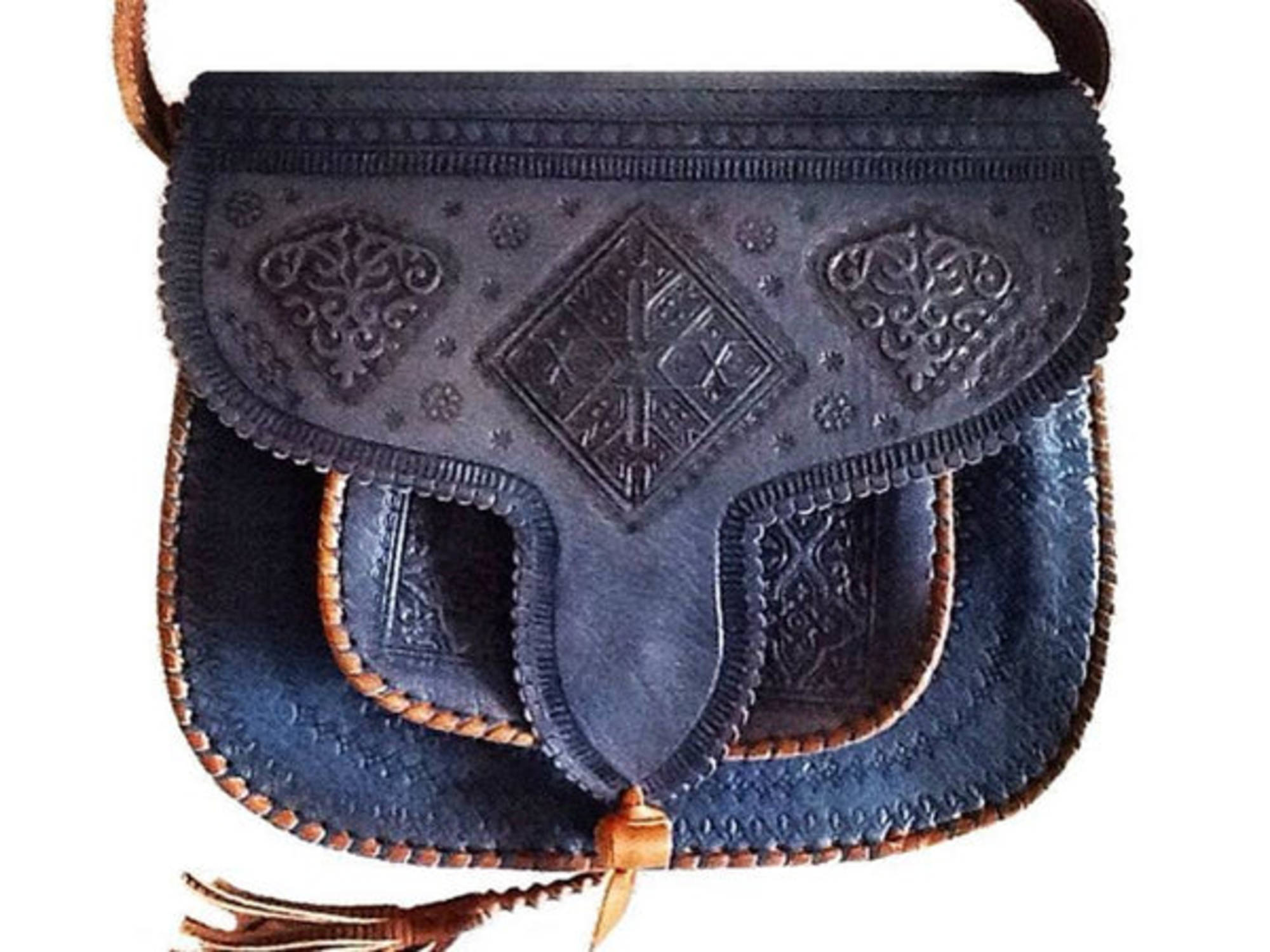 LSSAN Heart Leather Handbag