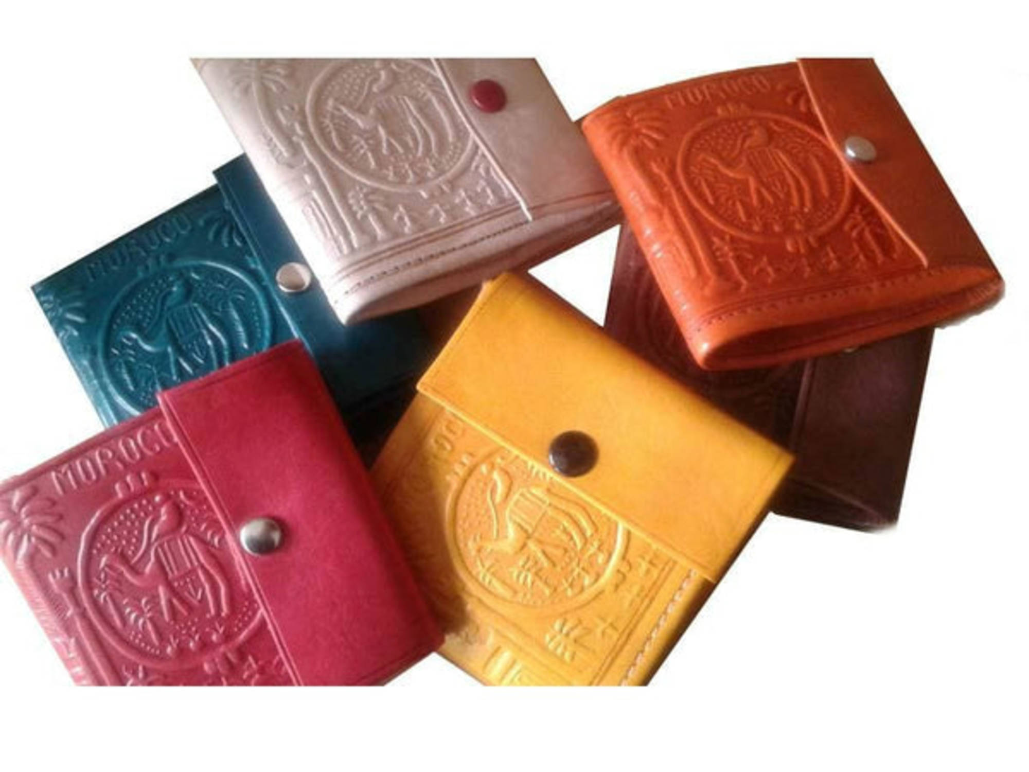 Moroccan Corridor Rbati Leather Coin Wallet