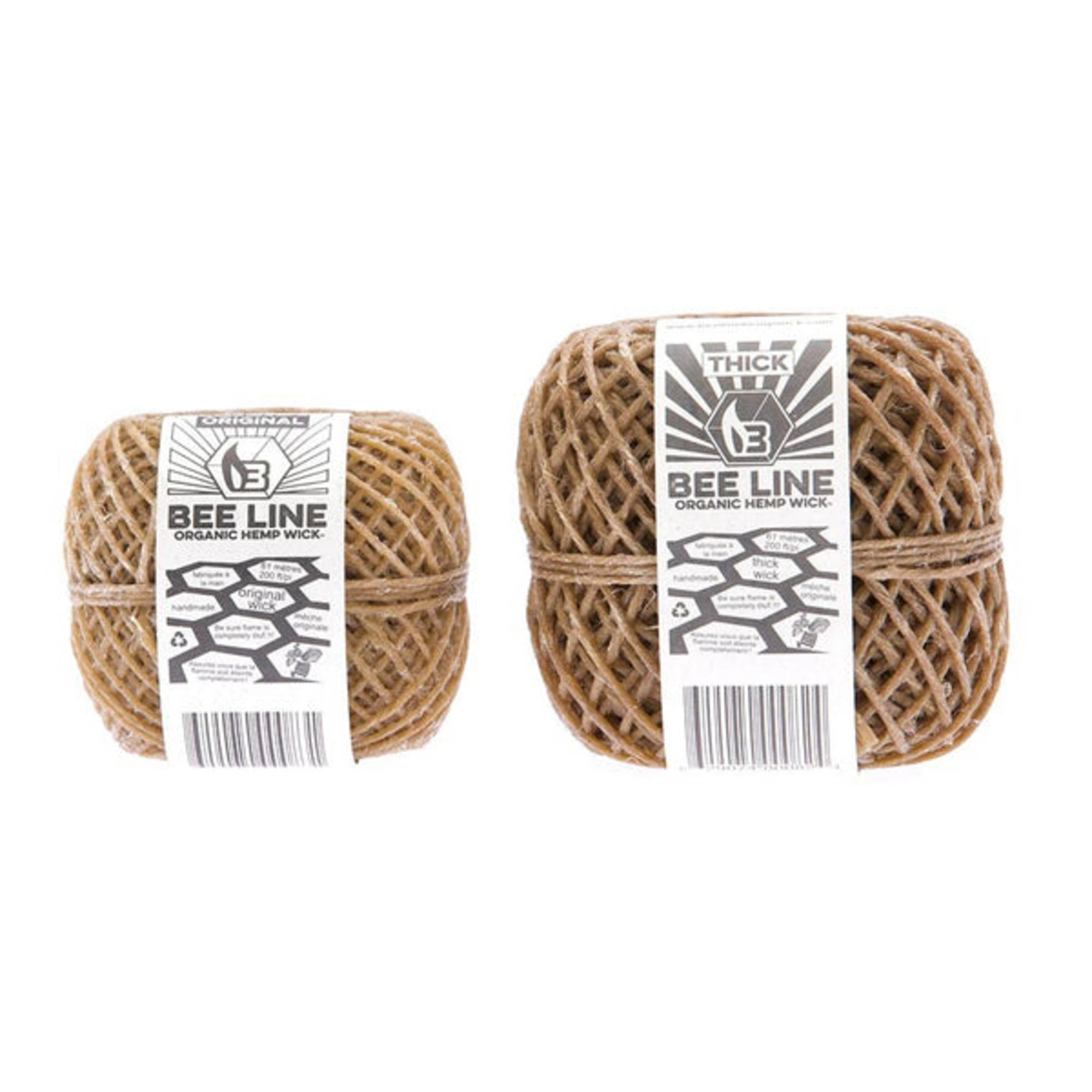 Bee Line Organic Hemp Wick THIN Spools 200 Feet - BC Smokeshop