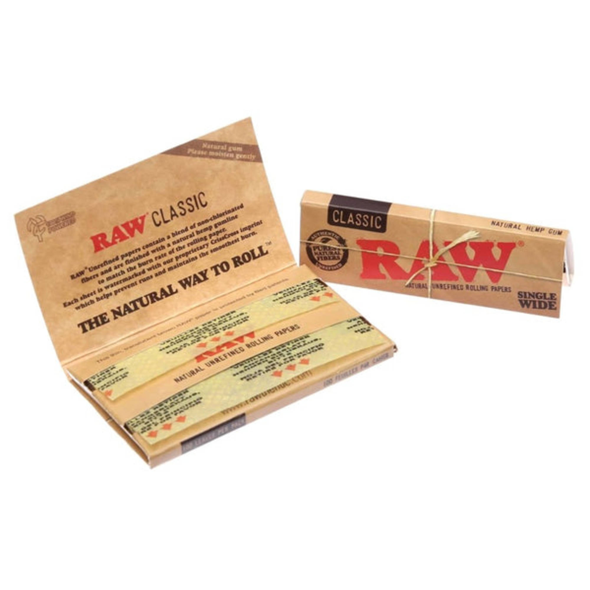 Natural 300's Rolling Papers by RAW Papers – Aqua Lab Technologies