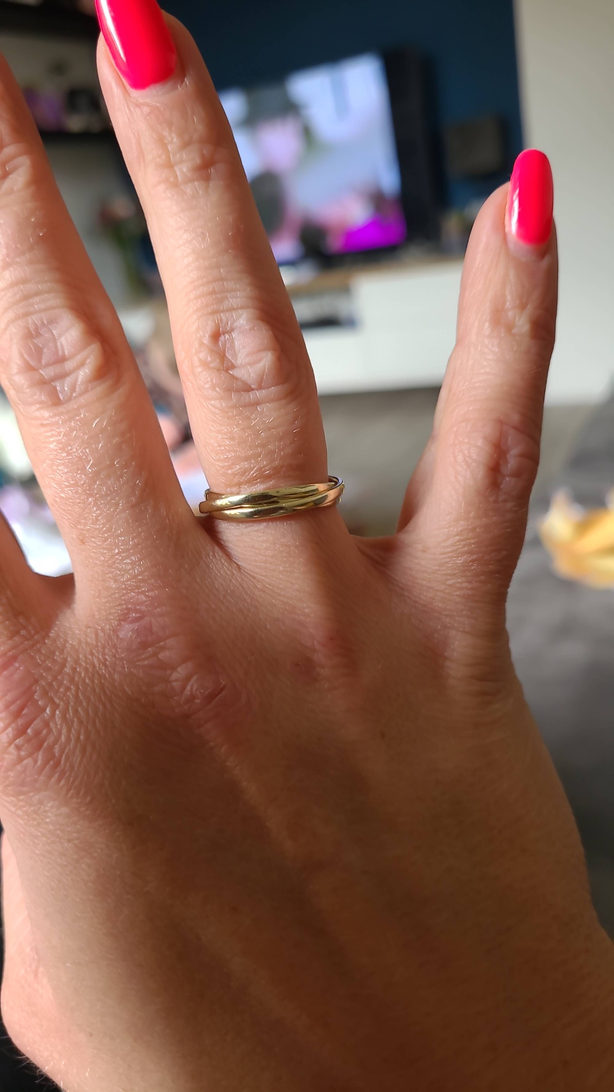 Trilani Fingerring Verlobungsring aus 925 Sterling Silber, mit Zirkonia für Frauen