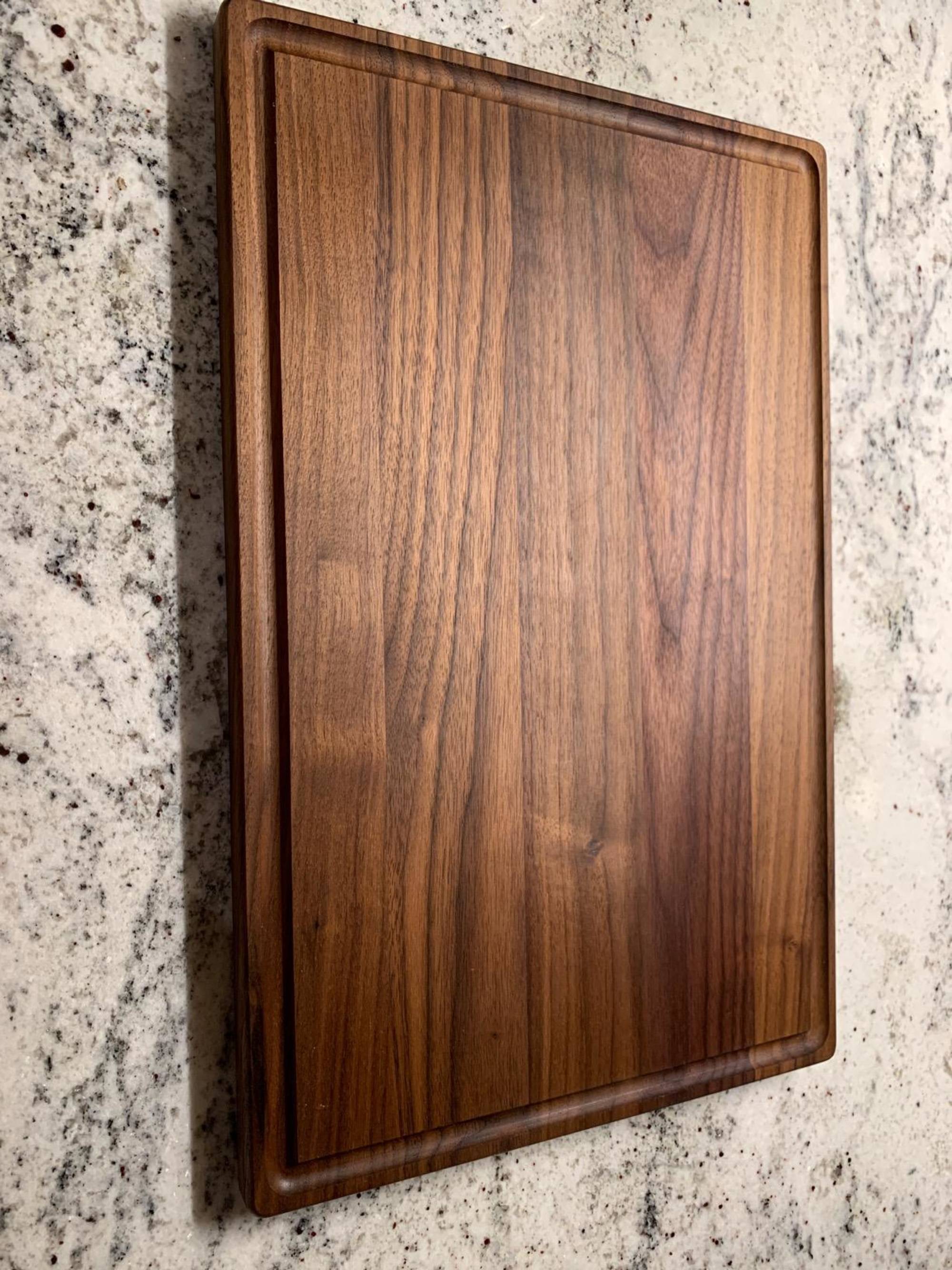 Large Walnut Cutting Board w/ Juice Groove 11 x 17 – Hailey Home